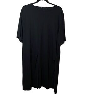 Zara Black Oversized Slit Dress